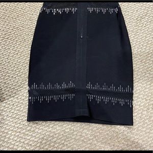 Black mesh fitted mini dress